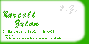 marcell zalan business card